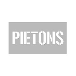 Pochoir piétons