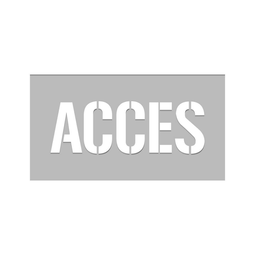 Pochoir accès