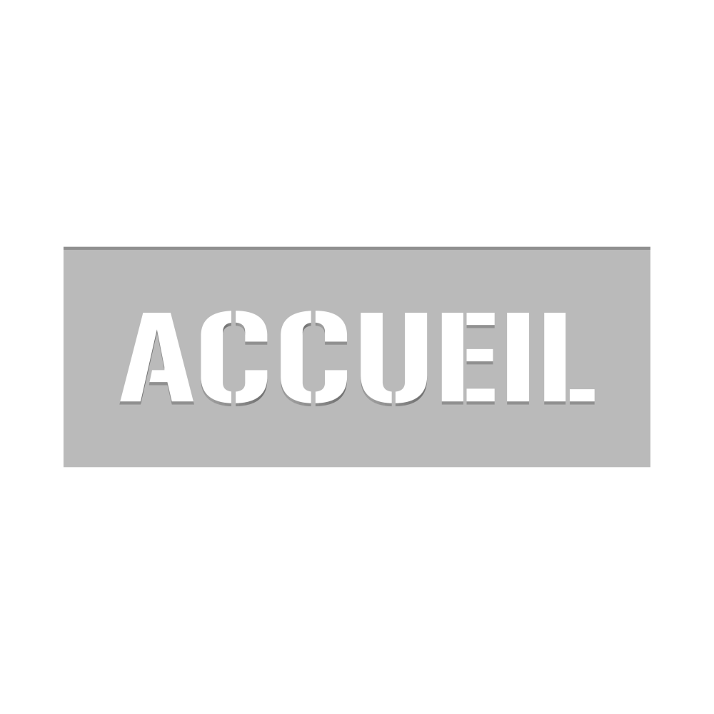 POCHOIR ACCUEIL