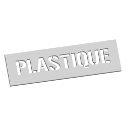 POCHOIR MARQUAGE AU SOL PLASTIQUE
