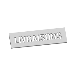 POCHOIR MARQUAGE AU SOL LIVRAISONS