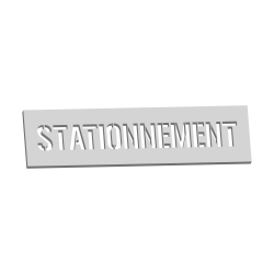 POCHOIR MARQUAGE AU SOL STATIONNEMENT