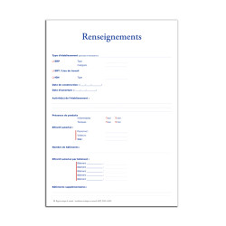 registre unique de sécurité incendie ERP ERT IGH HABITATION renseignements