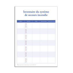 registre unique de sécurité incendie ERP ERT IGH HABITATION inventaire