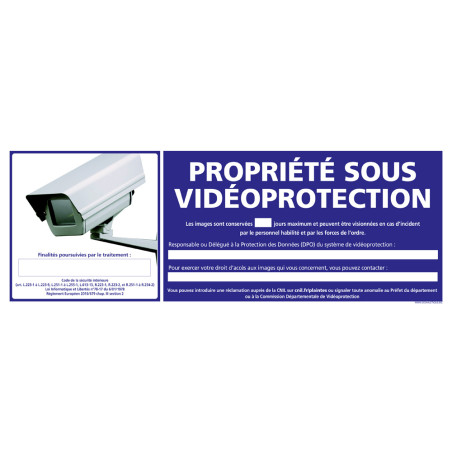 Aua Signaletique Videoüberwachung Schild, 150x105 Mm, Aluminium 3 Mm, Selbstklebend Oder Zum Schrauben