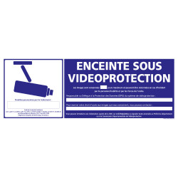 PANNEAU ENCEINTE SOUS VIDEOPROTECTION (G1077)
