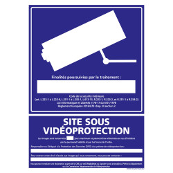 PANNEAU SITE SOUS VIDEO PROTECTION (G1217)