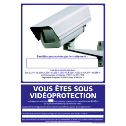 PANNEAU VOUS ETES SOUS VIDEO PROTECTION (G1220)