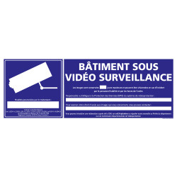 panneau bâtiment sous vidéo surveillance