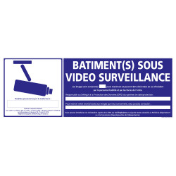 PANNEAU BÂTIMENT(S) SOUS VIDÉO SURVEILLANCE (G0856)