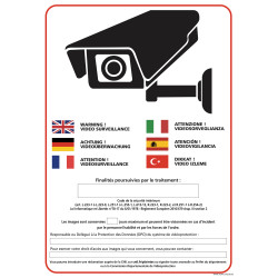 PANNEAU VIDEO SURVEILLANCE (G1435)