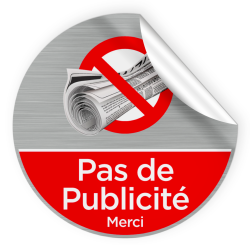 stickers pas de publicité