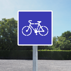 Pancarte piste cyclable