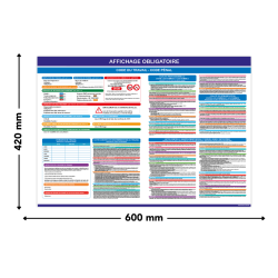 Pancarte affichage obligatoire Code pénal