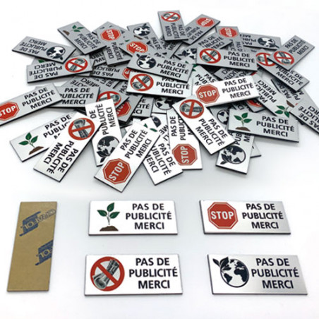 Stop Pub Autocollant Sticker Publicité Amende Boite Aux Lettres Nouvelle Loi - Foto 8