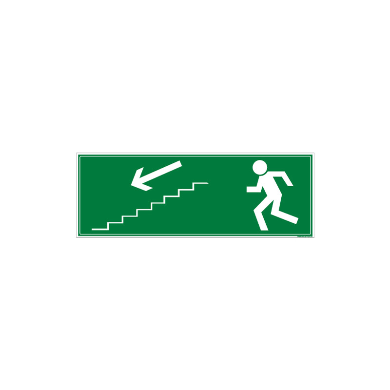 PANNEAU ISSUE DE SECOURS ESCALIER BAS GAUCHE (B0283) PANNEAU ISSUE DE SECOURS ESCALIER BAS GAUCHE (B0283)