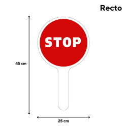 Palette de signalisation dimensions Stop