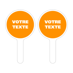 Raquette de signalisation Orange et Orange