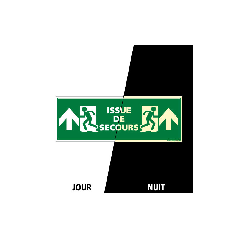 PANNEAU ISSUE DE SECOURS FLECHES VERS LE HAUT PHOTOLUMINESCENT (B0292-PHO) PANNEAU ISSUE DE SECOURS FLECHES VERS LE HAUT PHOTOLUMINESCENT (B0292-PHO)