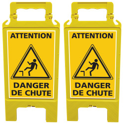 Chevalet de signalisation attention danger de chute