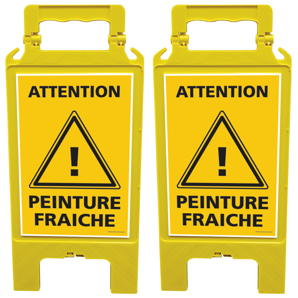 Chevalet de signalisation attention peinture fraîche Chevalet de signalisation attention peinture fraîche