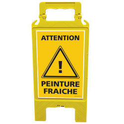 Chevalet de signalisation attention peinture fraîche