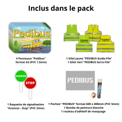 Détails du pack officiel pedibus