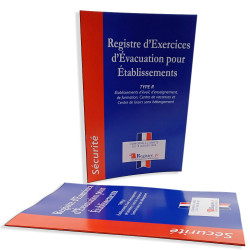 registre d'exercices d'évacuation pour établissements type R conforme