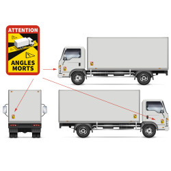 Signalisation obligatoire Angles Morts sur poids lourds