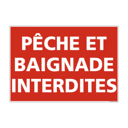 PANNEAU P CHE ET BAIGNADE INTERDITES (D1146)