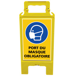 Chevalet de signalisation port du masque obligatoire