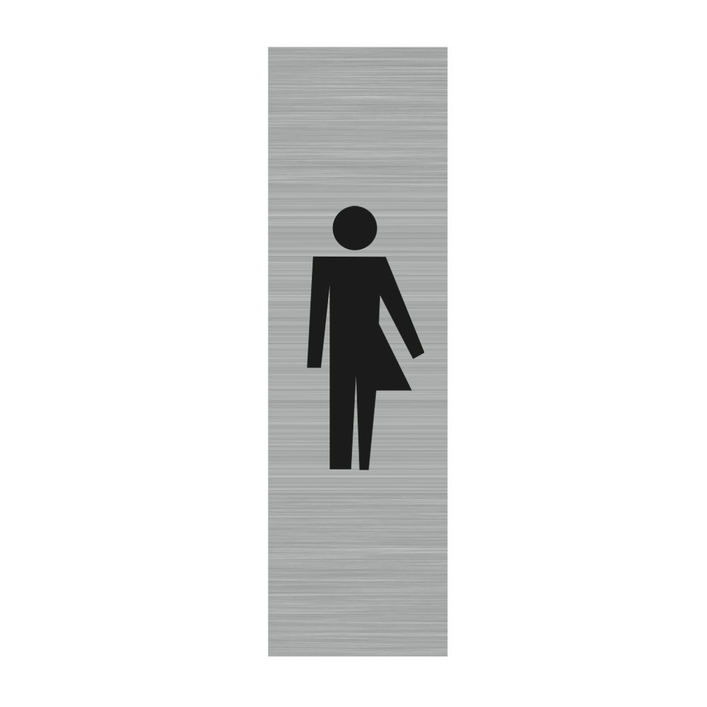 Plaque de porte rectangulaire toilettes neutre WC non genré Plaque de porte rectangulaire toilettes neutre WC non genré