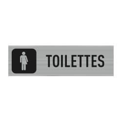 Plaque de porte Toilettes Non Genrées - Signalétique toilettes wc