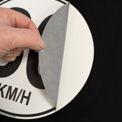 disque limitation de vitesse autocollant