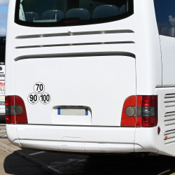 lot de disques limitations de vitesse 60 80 90 km/h pour autocars et camions