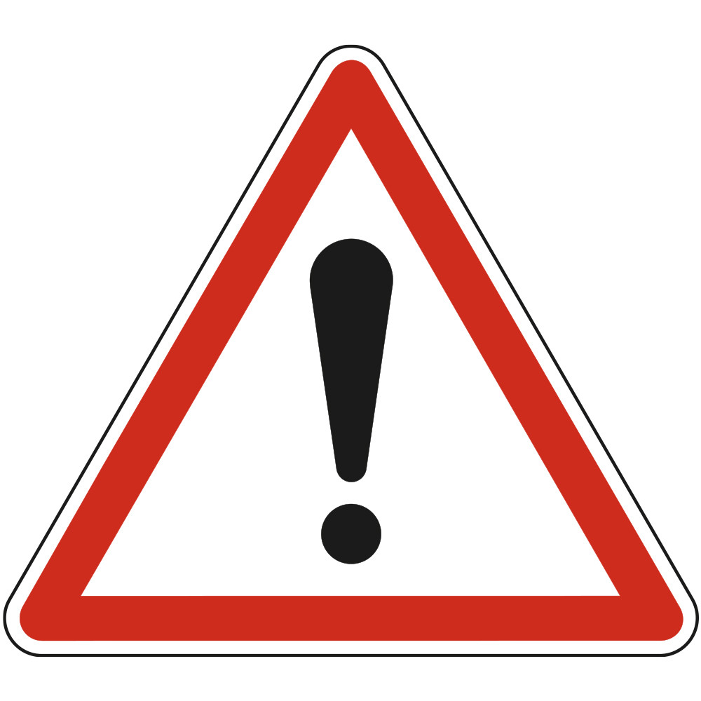 Panneau Danger Autres dangers précisés ou non A14 Signalisation Triangulaire Bord Rouge Panneau Sécurité Routière Panneau Danger Autres dangers précisés ou non A14 Signalisation Triangulaire Bord Rouge Panneau Sécurité Routière