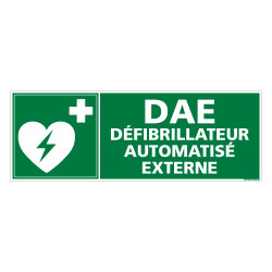 PANNEAU DAE DEFIBRILLATEUR AUTOMATISE EXTERNE (B0323)