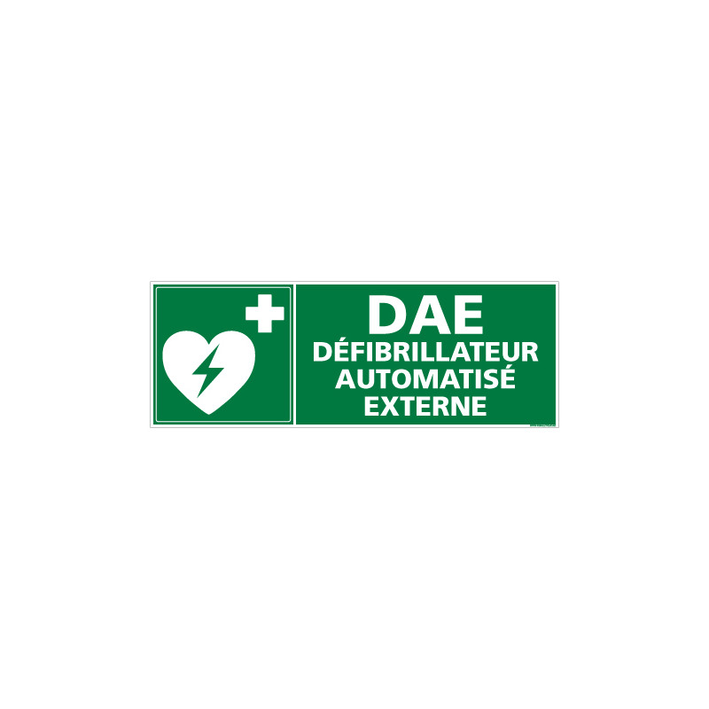 PANNEAU DAE DEFIBRILLATEUR AUTOMATISE EXTERNE (B0323)