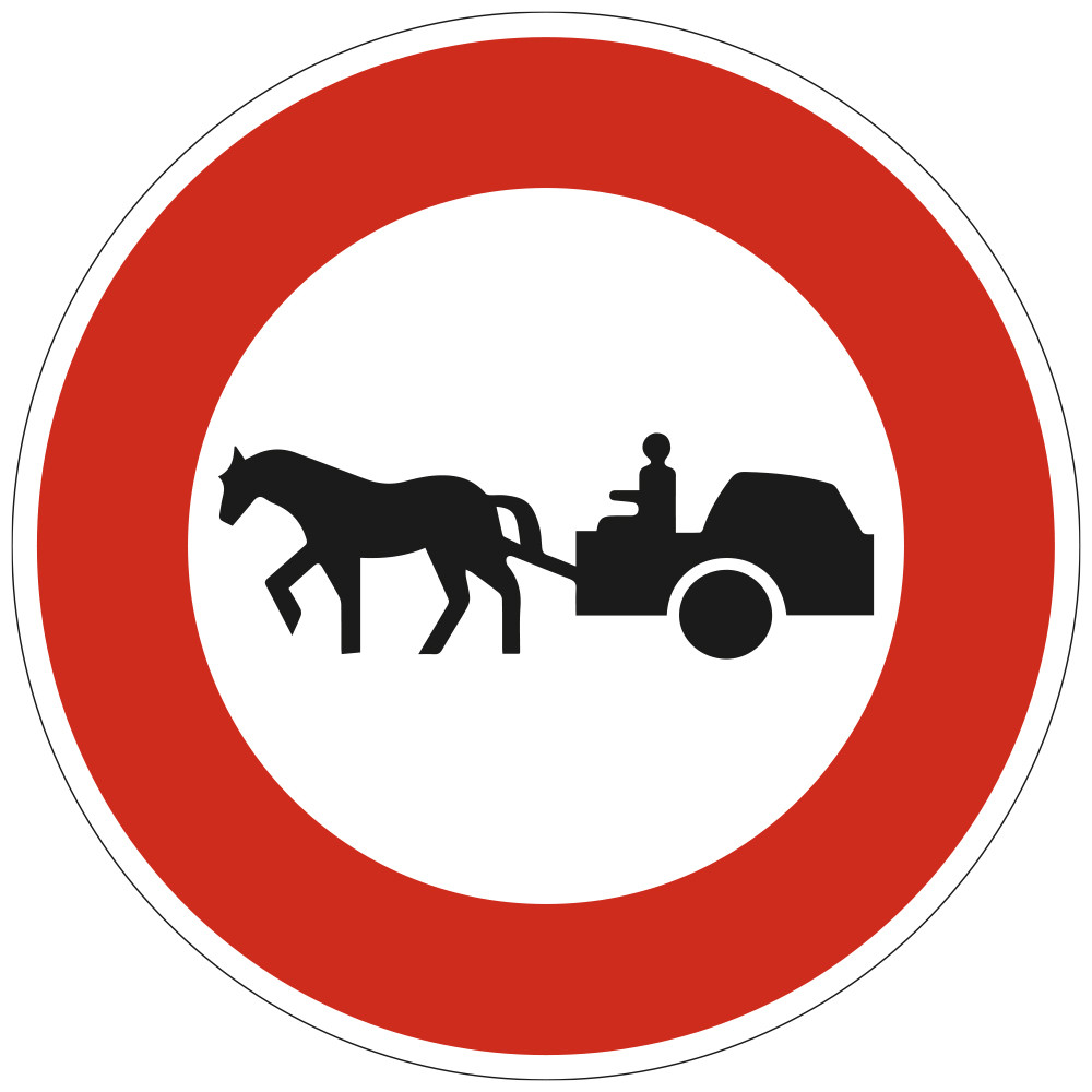 Panneau Interdiction Accès interdit aux véhicules à traction animale B9c Signalisation Ronde Bord Rouge Panneau Sécurité Panneau Interdiction Accès interdit aux véhicules à traction animale B9c Signalisation Ronde Bord Rouge Panneau Sécurité