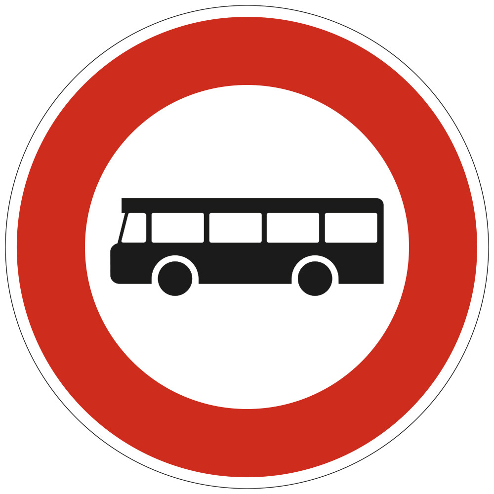 Panneau Interdiction Accès interdit aux véhicules de transport en commun B9f Signalisation Ronde Bord Rouge Panneau Sécurité Panneau Interdiction Accès interdit aux véhicules de transport en commun B9f Signalisation Ronde Bord Rouge Panneau Sécurité