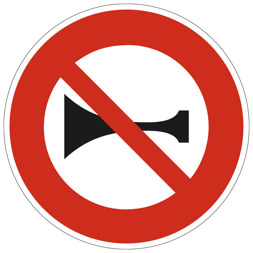 Panneau Interdiction Signaux sonores interdits B16 Signalisation Ronde Bord Rouge Panneau Sécurité Routière Panneau Interdiction Signaux sonores interdits B16 Signalisation Ronde Bord Rouge Panneau Sécurité Routière