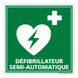 PANNEAU DEFIBRILLATEUR SEMI AUTOMATIQUE (B0328)