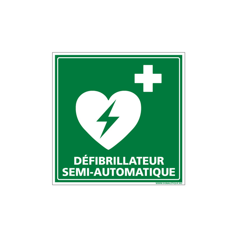 PANNEAU DEFIBRILLATEUR SEMI AUTOMATIQUE (B0328)