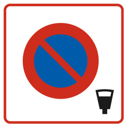 Panneau Zone de stationnement Entrée d'une zone à stationnement payant B6b4 Signalisation Carré Panneau Sécurité Routière