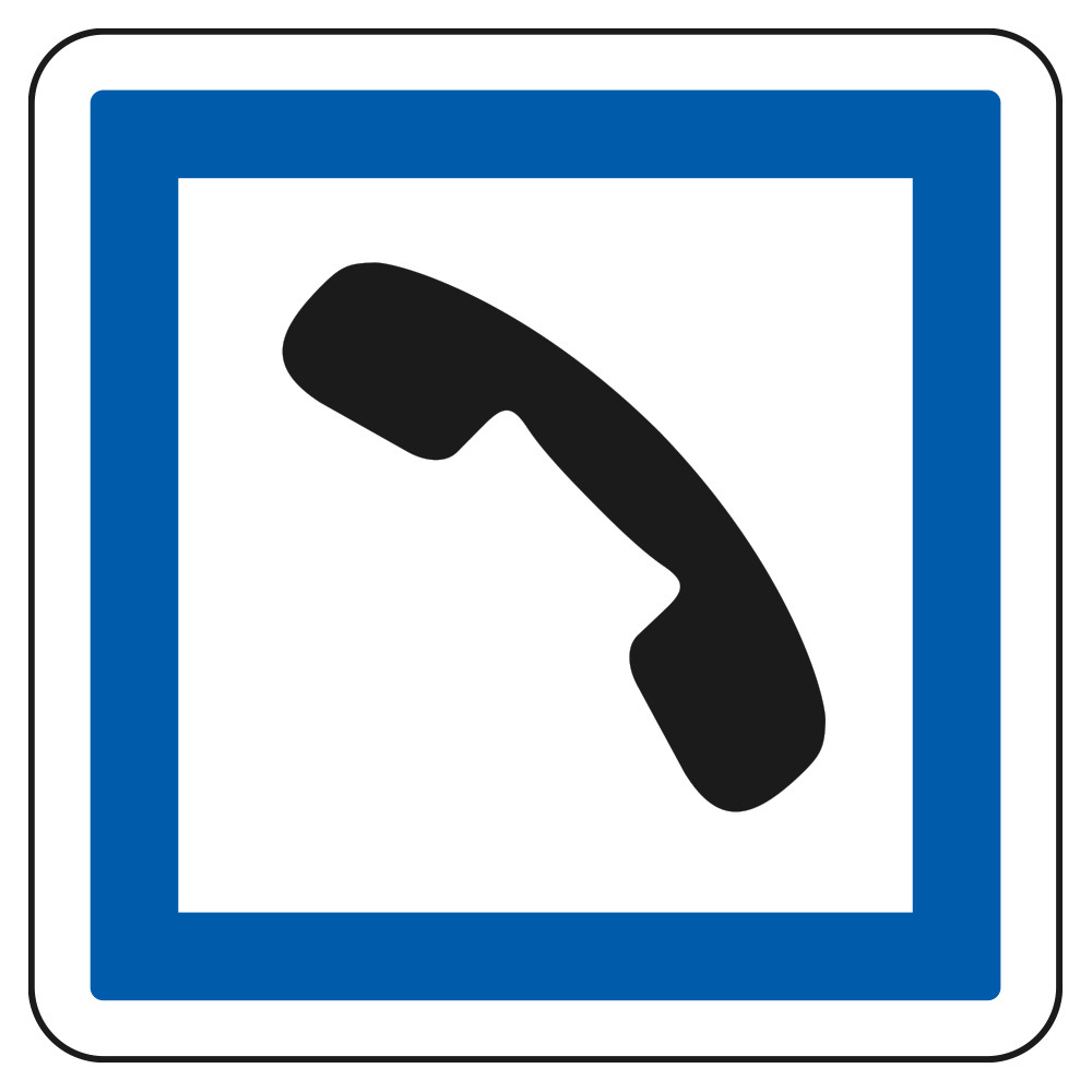 Panneau d'indication des services Cabine téléphonique publique CE2b Signalisation Carré Fond blanc Bordure bleu Panneau Panneau d'indication des services Cabine téléphonique publique CE2b Signalisation Carré Fond blanc Bordure bleu Panneau