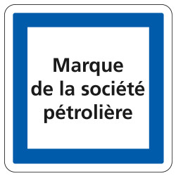 Panneau d'indication des services Poste de distribution de carburant marque société pétrolière personnalisé CE15a