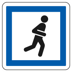 Panneau d'indication des services Point de détente CE27 Signalisation Carré Fond blanc Bordure bleu Panneau Sécurité Routière