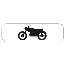Panonceau Routier de type M4 catégorie motocyclette en Galva M4c