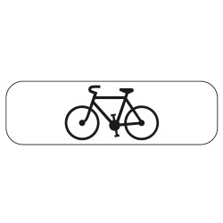 Panonceau Routier de type M4 catégorie cycles en Galva M4d1