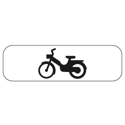 Panonceau Routier de type M4 catégorie cyclomoteurs en Galva M4d2
